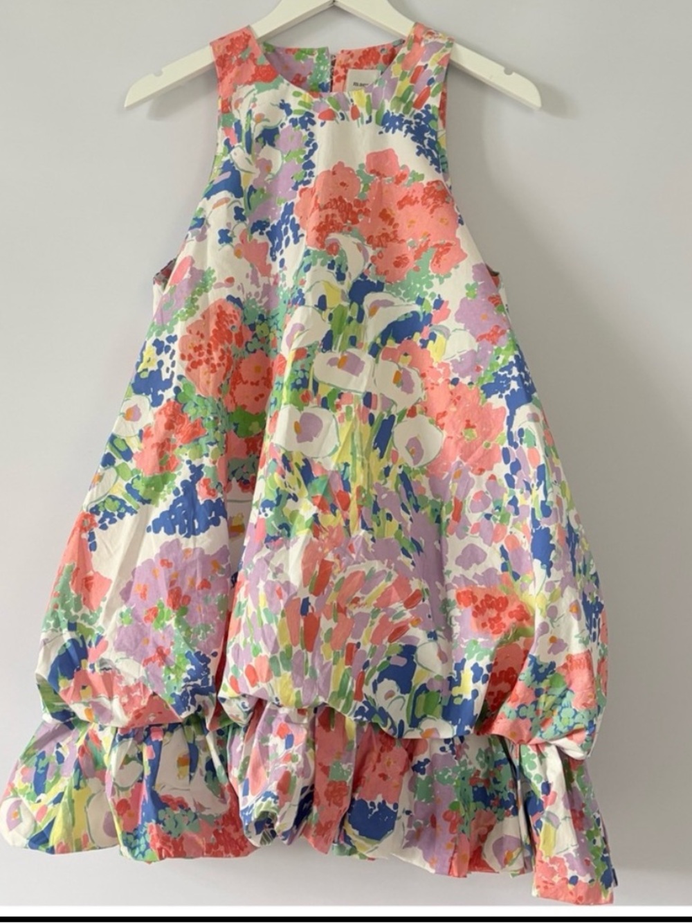 NWT Anthropologie Maeve Sleeveless Double Bubble-Hem Cotton poplin Mini Dress, M - Picture 10 of 13